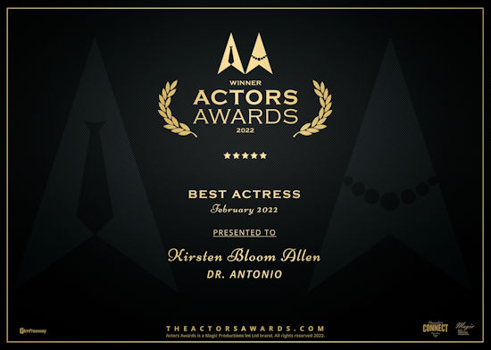 Actor Awards - Winner Best Actress: Dr. Antonio
