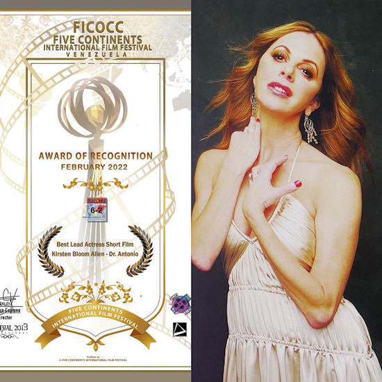 Five Continents International Film Festival - Award of Recognition - Best Lead Actress in a Short Film: Dr. Antonio